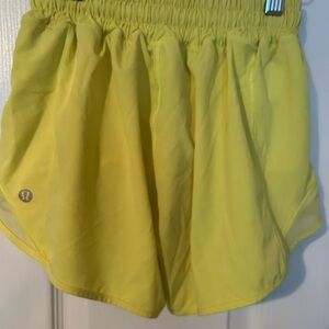 Women’s size 2 electric lemon low rise lined hotty hots.
